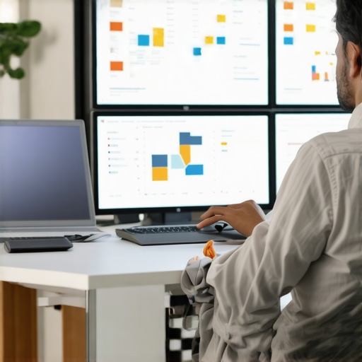 Data-Driven Local SEO Optimization Digital marketer analyzing analytics for advanced GBP strategies.