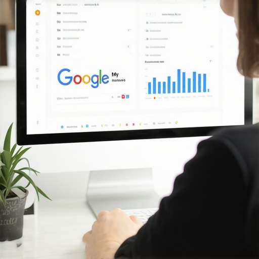 Deep Dive into Local SEO Analytics Person analyzing Google Business Profile analytics on a computer