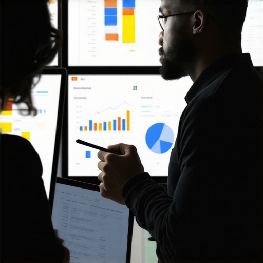 SEO analyst analyzing data and graphs for local SEO optimization