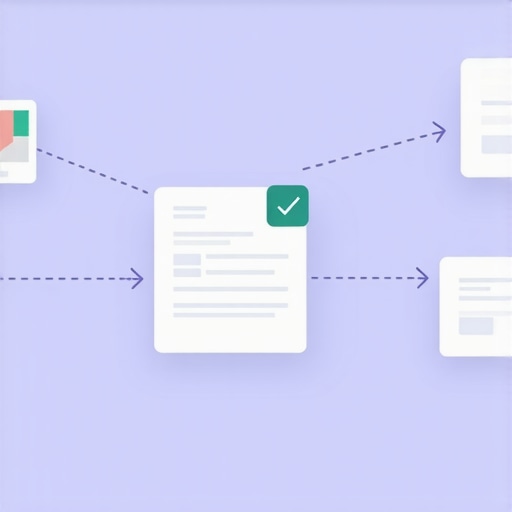 Diagram showing website schema markup and search result snippets