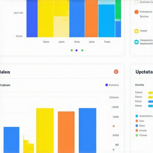 Google Business Profile analytics dashboard with metrics and updates