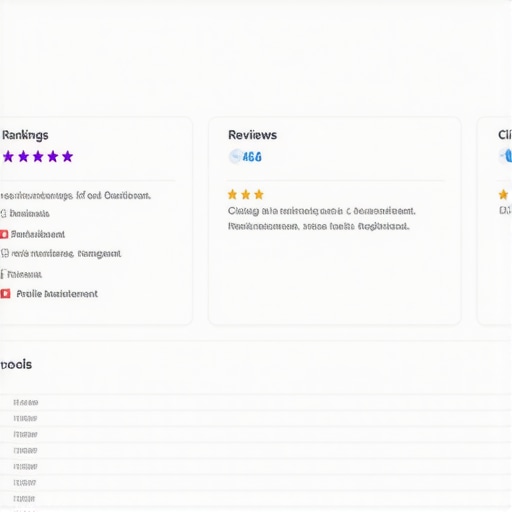 Dashboard screenshot depicting GBP monitoring tools for rankings, reviews, and citations.
