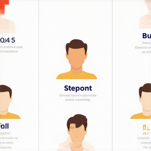 Infographic illustrating 8 key steps for Google Business Profile optimization.