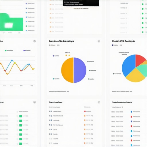 Close-up of a digital dashboard displaying local SEO metrics and tools for Google Business Profile management