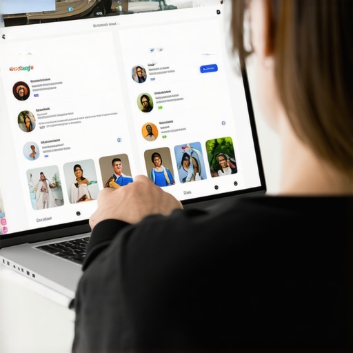 Optimizing Your Google Profile in 2026 Person editing a Google Business Profile on a laptop with visual cues of photos and reviews.