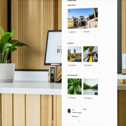 Business owner updating photos and reviews on Google Business Profile