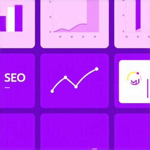 Screenshot of a dashboard showing local SEO metrics and ranking data